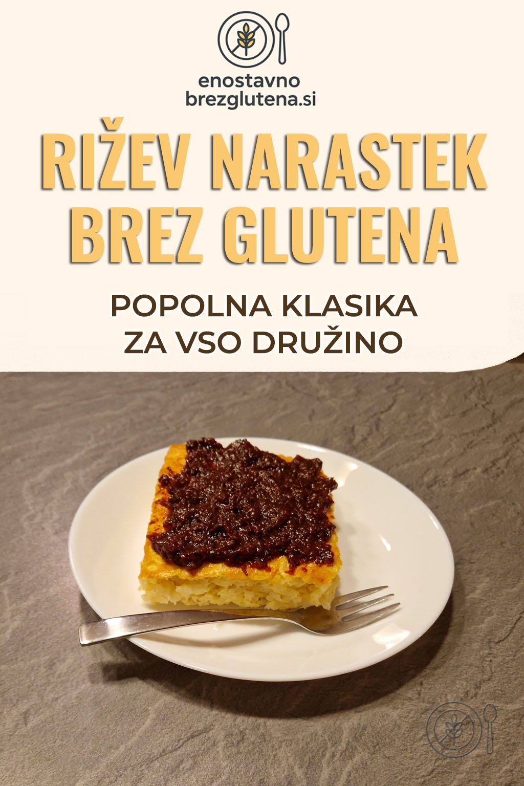 rizev narastek brez glutena pinterest