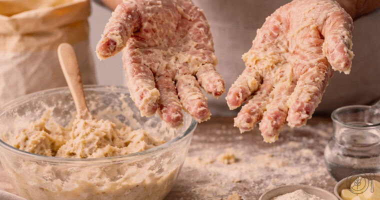 Zakaj se brezglutensko testo tako težko spere z rok?