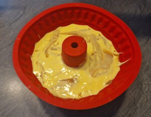 marmorni kolac brez glutena masa v pekacu