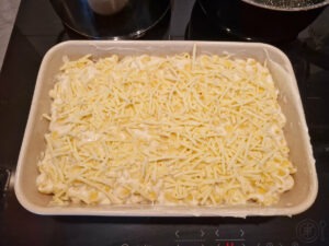 brezglutenski mac and chese v pekaču