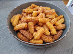 brezglutenski churros bites posladkani